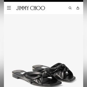 Jimmy Choo Avenue Flat never been worn, new with box and papers